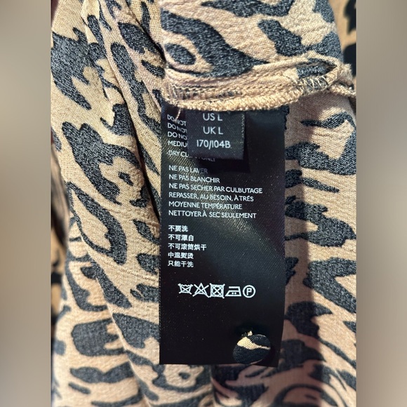 Anthropologie Mackenzie Mock Neck leopard print dress.🖤🐆 Size large. - Picture 9 of 9